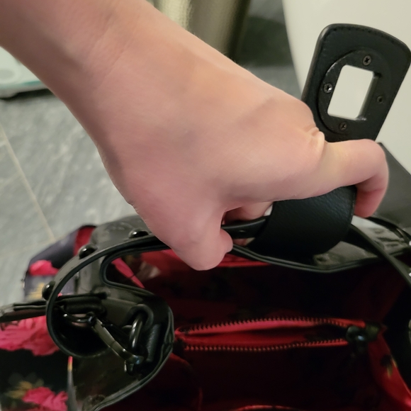 Betsey Johnson Black Skull Embossed Crossbody Bag - Picture 4 of 9